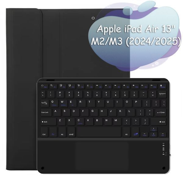 Чохол з бездротовою клавіатурою (TouchPad) BeCover для Apple iPad Air 13 (2024/2025) Black (712601) 552182 фото