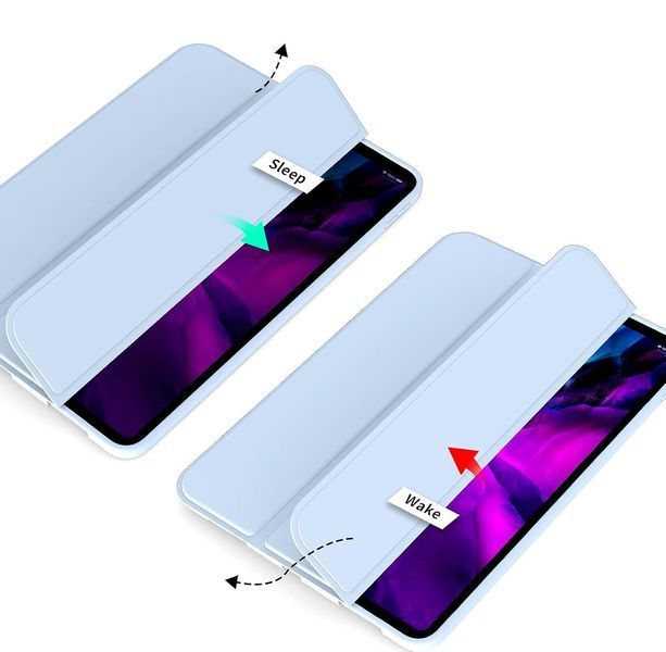 Чохол-книжка BeCover Tri Fold Soft TPU Silicone для Apple iPad Air 13" M2 2024 Light Blue (711741) 558398 фото