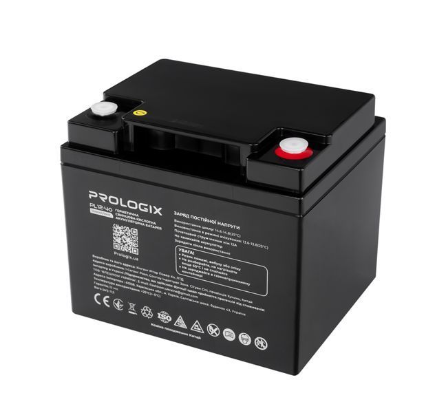 Акумуляторна батарея Prologix 12V 40AH (PL12-40) AGM 513924 фото