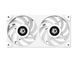Вентилятор ID-Cooling Icefan 240 ARGB Snow, 245x125x27мм, 3-pin, 4-pin PWM, білий 315267 фото 1