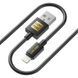 Кабель Luxe Cube USB - Lightning (M/M), 3А, 2 м, чорний (8886888698445) 340237 фото 1