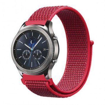 Ремінець BeCover Nylon Style для Samsung Galaxy Watch 42mm/Watch Active/Active 2 40/44mm/Watch 3 41mm/Gear S2 Classic/Gear Sport Red (705822) 348807 фото