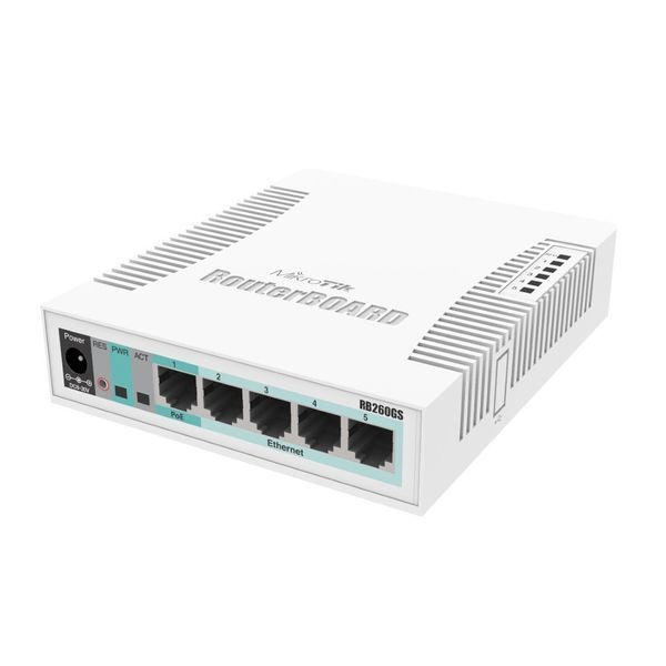 Комутатор MikroTik RB260GS (CSS106-5G-1S) 226792 фото