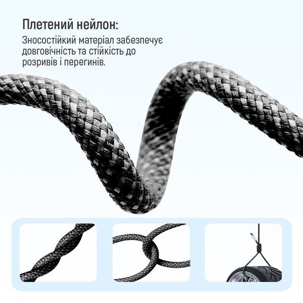 Кабель ColorWay USB Type-C + USB Type-C (M/M), 3.0 А, 1 м, Black (CW-CBPDCC061-BK) 525067 фото