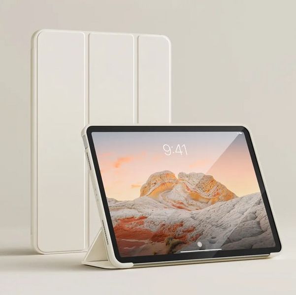 Чохол-книжка BeCover Tri Fold Soft TPU Silicone для Apple iPad Pro Pro 13" M4 2024 Beige (711751) 558415 фото