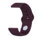 Силіконовий ремінець BeCover для Samsung Galaxy (20mm)/Watch 5/ Watch 4 40/44mm/Watch 4 Classic 42mm/Watch Active/Active 2 40/44mm/Watch 3 41mm/Gear S2/Classic/Gear Sport Purple-Wine (706178) 365685 фото 2