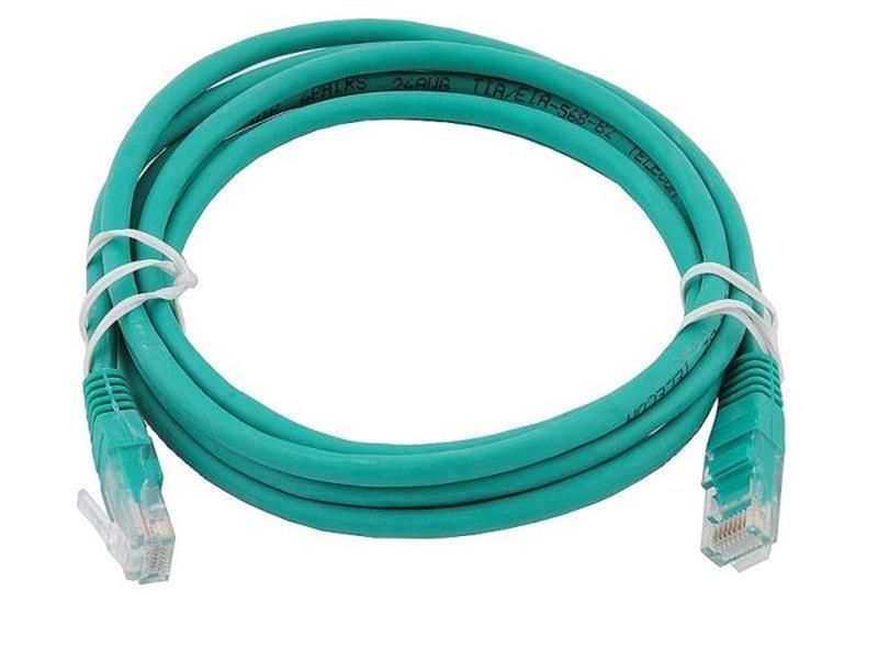 Патч-корд UTP Atcom RJ45, Cat.6, мідь, 0.5 м, зелений 187045 фото
