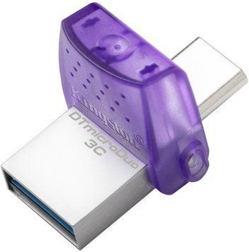 Флеш-накопичувач USB3.2 128GB Type-C Kingston DataTraveler microDuo 3C (DTDUO3CG3/128GB) 409981 фото