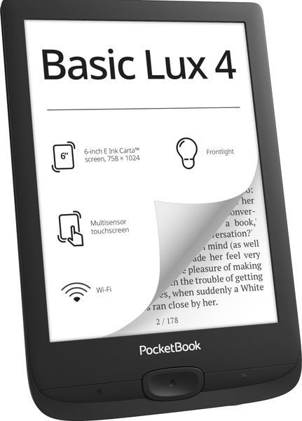 Електронна книга PocketBook 618 Basic Lux 4 Ink Black (PB618-P-CIS/PB618-P-WW) 557971 фото