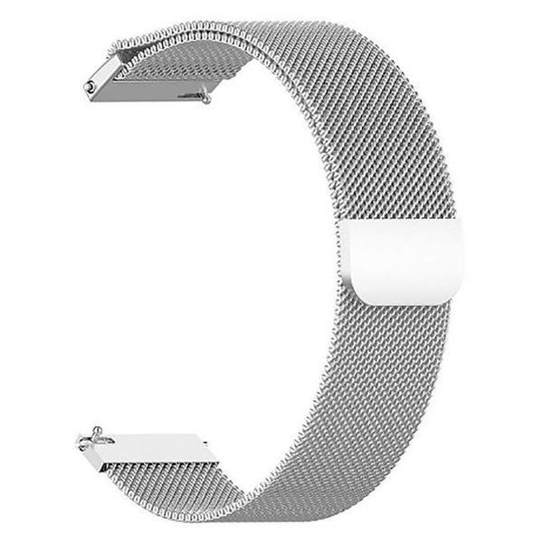 Ремінець BeCover Milanese Style для Amazfit Stratos (22mm)/Stratos 2/2S/3/Amazfit GTR 2/Amazfit GTR 47mm/Amazfit GTR Lite 47mm/Amazfit Nexo/Amazfit Pace/Amazfit GTR 3 Pro Silver (707731) 426565 фото