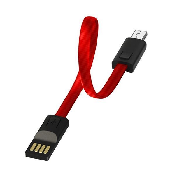 Кабель ColorWay USB - micro USB (M/M), 2.4 А, 0.22 м, Red (CW-CBUM022-RD) 305921 фото