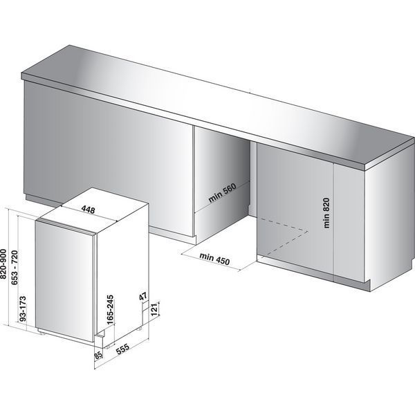 Вбудована посудомийна машина Indesit DSIC 3M19 384299 фото