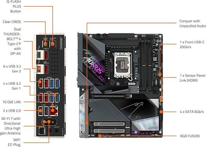 Материнська плата Gigabyte Z890 Aorus Master Socket 1851 530816 фото