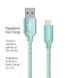 Кабель ColorWay USB - Lightning (M/M), 2.4 А, 2 м, Mint (CW-CBUL007-MT) 296157 фото 3