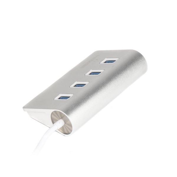 USB-хаб Maxxter 4 ports Silver (HU3A-4P-01) 344908 фото