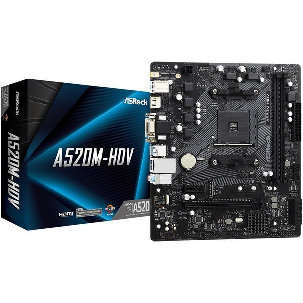 Материнська плата ASRock A520M-HDV Socket AM4 320455 фото