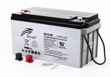 Акумуляторна батарея Ritar 12V 80AH (RA12-80) AGM 316701 фото