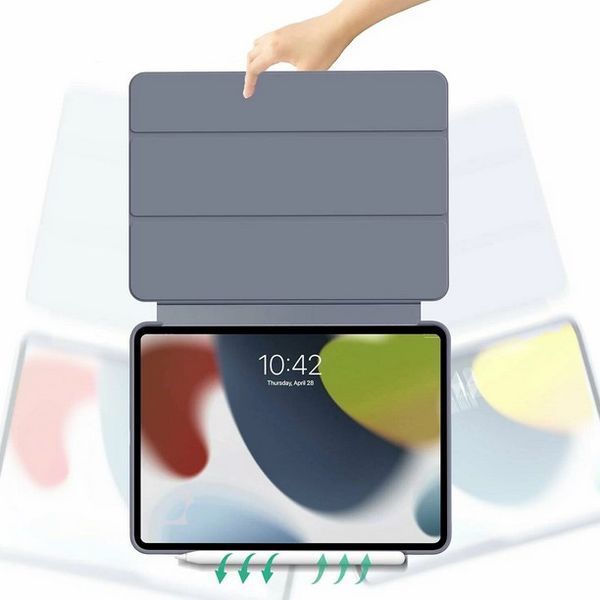 Чохол-книжка BeCover Tri Fold Soft TPU Silicone для Apple iPad Pro Pro 13" M4 2024 Purple (711754) 558421 фото