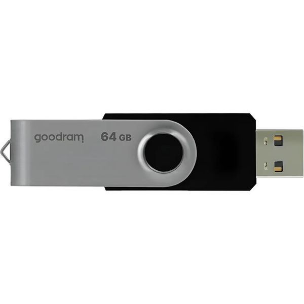 Флеш-накопичувач USB2.0 64GB Goodram UTS2 (Twister) Black (UTS2-0640K0R11) 139180 фото