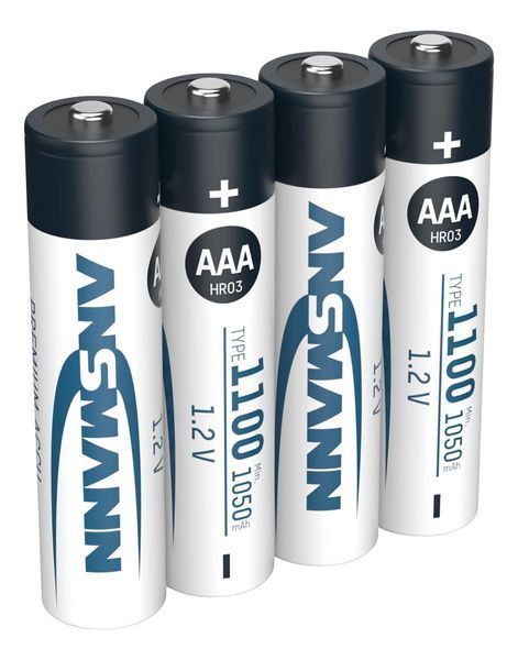 Акумулятори Ansmann AAA/HR03 NI-MH 1100 mAh BL 4 шт 535984 фото