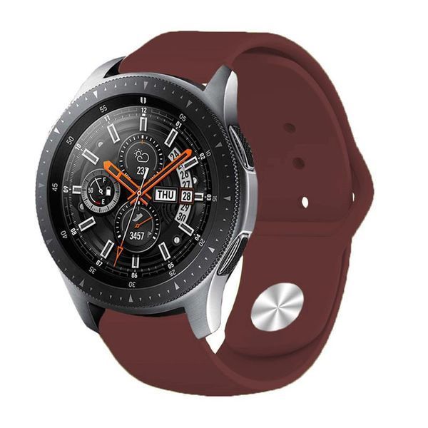 Силіконовий ремінець BeCover для Xiaomi iMi KW66/Mi Watch Color/Haylou LS01/Watch S1 Active Dark-Red (706349) 365931 фото