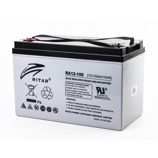 Акумуляторна батарея Ritar 12V 100AH (RA12-100) AGM 316702 фото