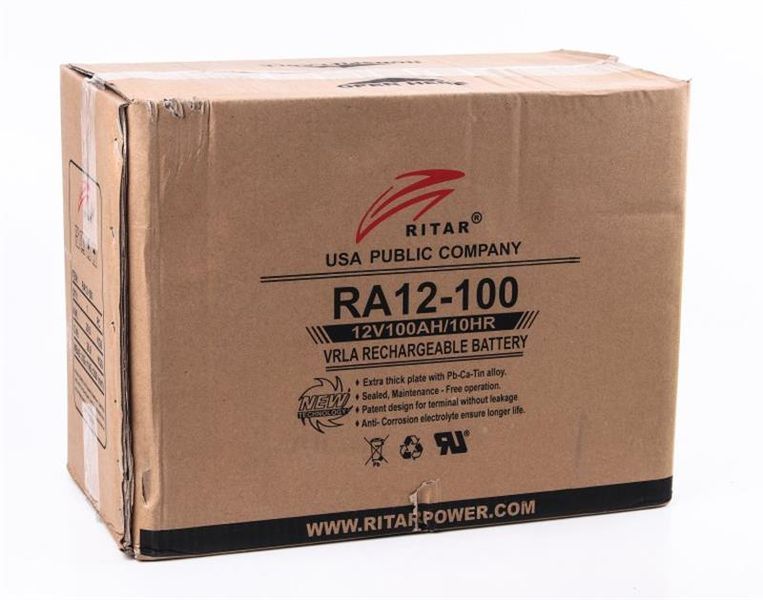 Акумуляторна батарея Ritar 12V 100AH (RA12-100) AGM 316702 фото