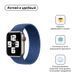 Ремінець Armorstandart Braided Solo Loop для Apple Watch 38mm/40mm/41mm Atlantic Blue Size 2 (120 mm) (ARM58066) 463124 фото 1