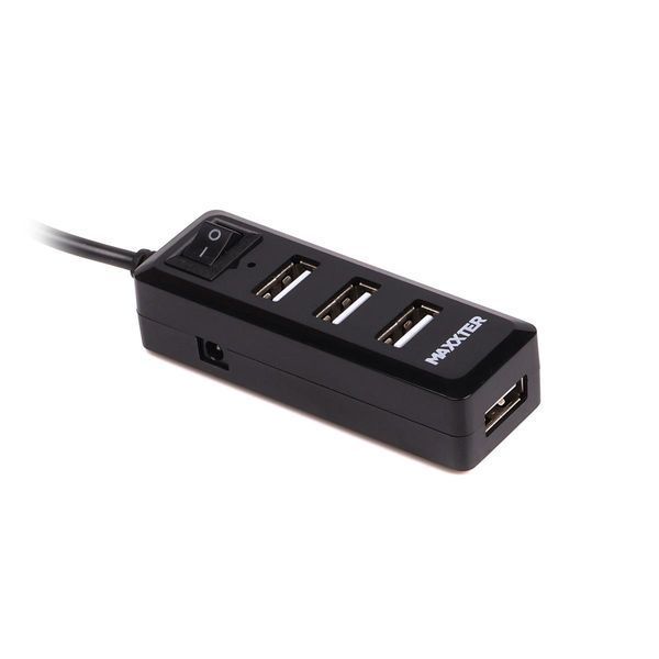 USB-хаб Maxxter 4 ports (HU2A-4P-AC-03) 540720 фото
