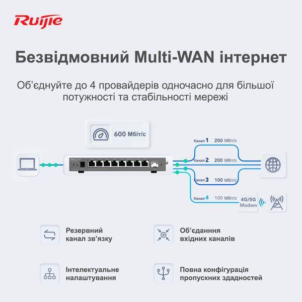 Маршрутизатор Ruijie Reyee RG-EG209GS 453545 фото