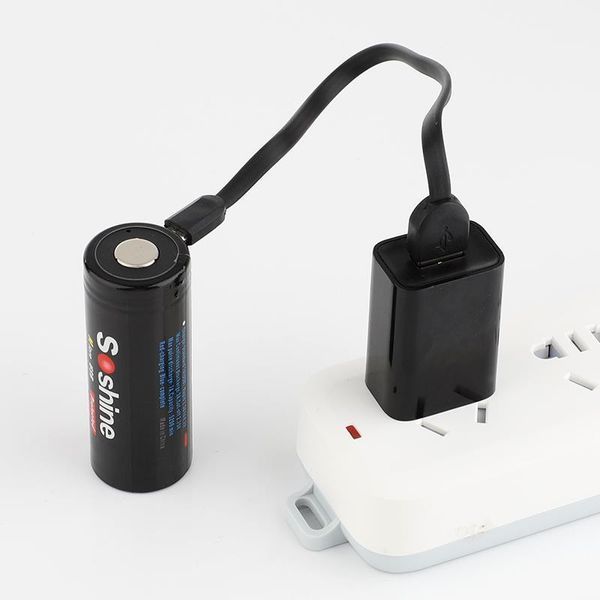 Акумулятор Soshine 26650 microUSB 5500mAh 1шт 481631 фото