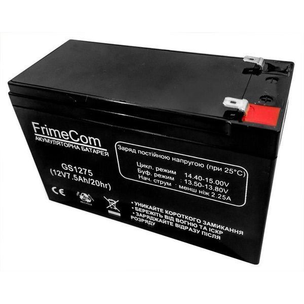 Акумуляторна батарея FrimeCom 12V 7.5AH (GS1275) AGM 255508 фото