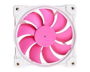 Вентилятор ID-Cooling ZF-12025-PINK ARGB (Single Pack), 120x120x25мм, 4-pin PWM, білий з рожевим 283581 фото