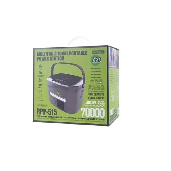 Зарядна станція Remax RPP-515 Pathfinder Series 300W 70000mAh Black (6954851206460) 515401 фото