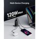 Мережевий зарядний пристрій Anker PowerPort 737 GaNPrime 120W 2xUSB Type-C, USB Type-A Black (A2148313) 544215 фото 3