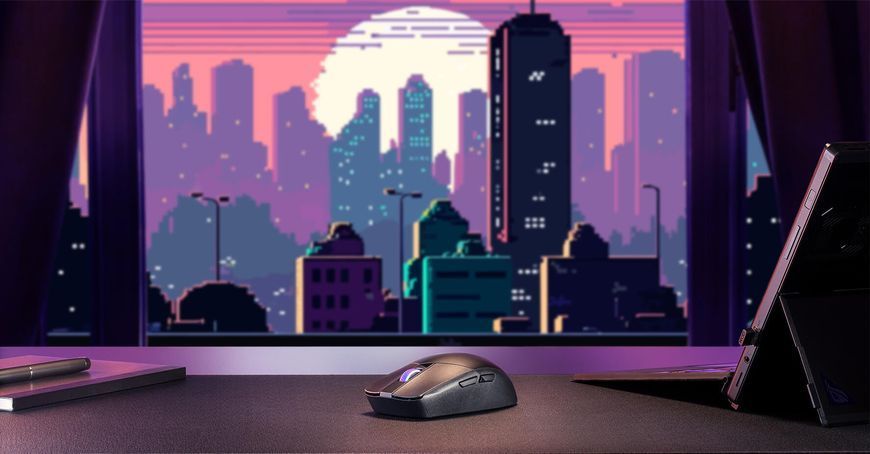 Миша Asus ROG Strix Impact III RGB WL/BT Black (90MP03D0-BMUA00) 514645 фото