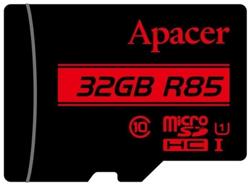 Карта пам`ятi MicroSDHC 32GB UHS-I Class 10 Apacer + SD adapter (AP32GMCSH10U5-R) 242163 фото