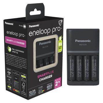 Зарядний пристрій Panasonic Smart-Quick Charger + Eneloop Pro BQ-CC55 AA/HR06 Ni-Mh 2500 mAh BL 4 шт 553157 фото