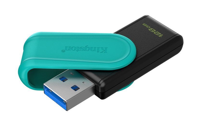 Флеш-накопичувач USB3.2 128GB Kingston DataTraveler Exodia S Black/Green (DTXS/128GB) 556361 фото