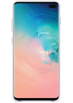 Чохол-накладка Samsung Leather Cover для Samsung Galaxy S10+ SM-G975 White (EF-VG975LWEGRU) 258532 фото