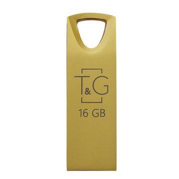 Флеш-накопичувач USB 16GB T&G 117 Metal Series Gold (TG117GD-16G) 305904 фото