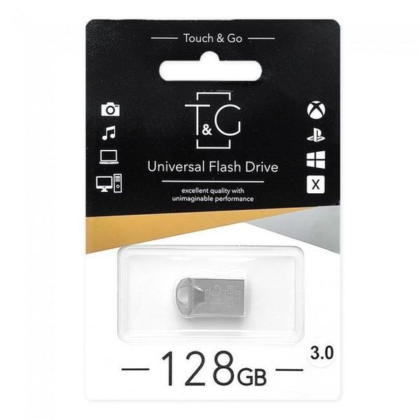 Флеш-накопичувач USB3.0 128GB T&G 106 Metal Series Silver (TG106-128G3) 325307 фото
