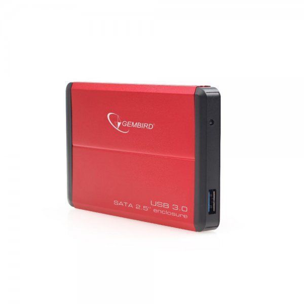 Зовнішня кишеня Gembird для підключення SATA HDD 2.5", USB 3.0, Red (EE2-U3S-2-R) 125173 фото