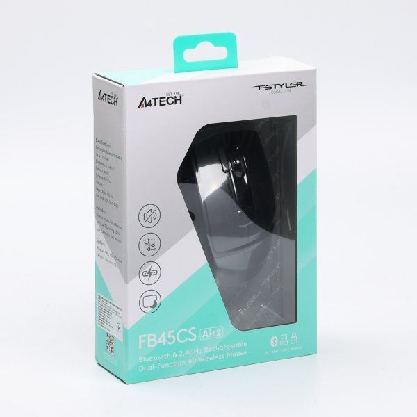 Миша бездротова A4Tech Fstyler FB45CS Air2 Stone Grey 527568 фото