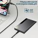 Кабель Promate PowerBolt240 USB Type-C - USB Type-C (M/M), 5 A, 240 W, 2 м, Black 541100 фото 3