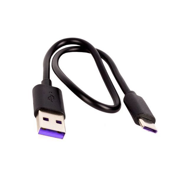 Кабель ColorWay USB - USB Type-C (M/M), 2.4 А, 0.3 м, Black (CW-CBUC059-BK) 545780 фото