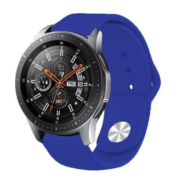 Силіконовий ремінець BeCover для Amazfit Stratos 1/2/2S/3/GTR 2/GTR 47mm/GTR Lite 47mm/Nexo/Pace Dark-Blue (706374) 365939 фото