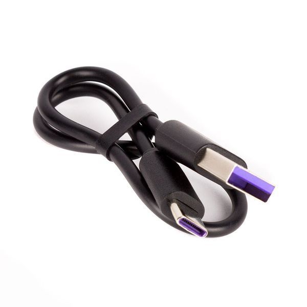 Кабель ColorWay USB - USB Type-C (M/M), 2.4 А, 0.3 м, Black (CW-CBUC059-BK) 545780 фото