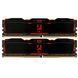 Модуль пам`ятi DDR4 2x16GB/3200 Goodram Iridium X Black (IR-X3200D464L16A/32GDC) 366444 фото 1