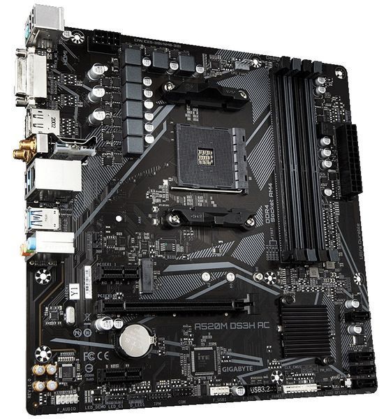 Материнська плата Gigabyte A520M DS3H AC Socket AM4 551216 фото